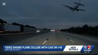 Plane Crash on a Toyota Camry : Highway in Florida 