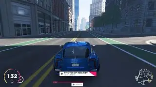 The Crew 2 driving a TVR Sagaris in New York (PlayStation Portal)