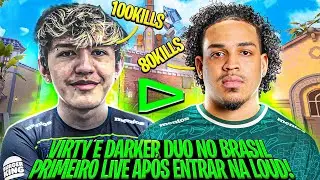 DARKER e VIRTY V&Atilde;O o PRIMEIRO DUO em LIVE DEPOIS do ANUNCIO DA LOUD e DARKER IMPRESSIONA TODOS!