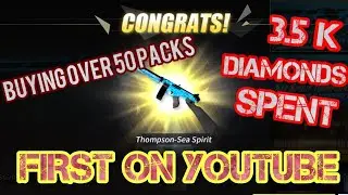 Buying over 50 Packs and Getting the Thompson Sea Spirit!!!Rules of Survival