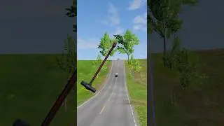 BeamNG Drive | Gaint hammer vs car crashes part 193 #beamngdrive #youtubeshorts #shorts #trending