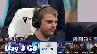 100 vs T1 | Day 3 Group D S11 LoL Worlds 2021 | 100 Thieves vs T1 - Groups full game