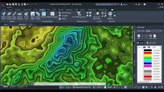 How to Create Elevation Grid in AutoCAD 3D or DEM and Create contour Lines