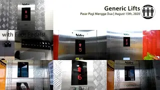 7x Generic Lifts / Elevators with Foot Pedals at Pasar Pagi Mangga Dua, Jakarta