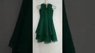 Amazing 👌 frack design#youtubeshorts #viralshort#how to design green color dress#newtrending