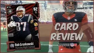MUT 18 Card Review | TNF Limited Rob Gronkowski Gameplay + Card Review