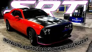 INSTALLING A SRT RGB BADGE ON MY CHALLENGER RT 
