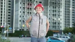 Summer Worker Cooling Vest USB Air Conditioned Clothing with 2 Removable Fans 3 Windspeed Adjustable