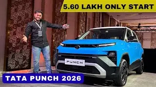 नवीन Tata Punch 2026 Facelift लॉन्च!😍 किंमत, फीचर्स आणि 1.2L टर्बो इंजिन | Tata Punch Review Marathi