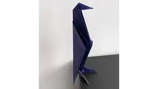 Origami crow - step-by-step