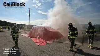 EV Fire Blanket Controls Thermal Runaway