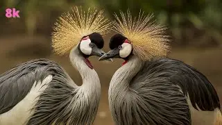 Beautiful Golden Pheasants and Wading Birds 8K VIDEO ULTRA HD HDR 60FPS