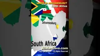Where is JOHANNESBURG in SOUTH AFRICA? JBManCave.com #Shorts