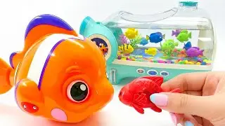 Satisfying Unboxing Robo Alive Junior Fish Tank Aquarium Playset ASMR 🐠🎣 아쿠아리움 장난감 언박싱 🐢 Toy Review
