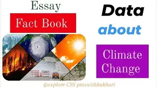 Climate Change Essay Data for CSS-Must know startling Statics about Climate Change