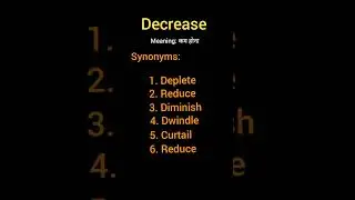 #synonyms of #increase and #Decrease #vocabulary #building #grammar #english