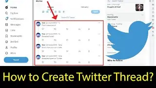 How to Create a Thread on Twitter App? -Desktop