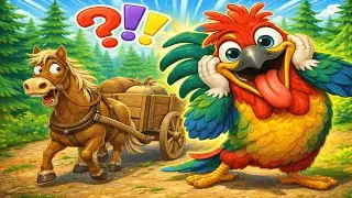 Aventurile Papagalului Năzdrăvan 🦜 | Povești Amuzante Copii | TUXI KIDS