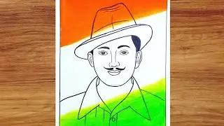 Bhagat Singh Drawing || Bhagat Singh Easy Drawing || Freedom Fighter 