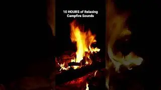 Crackling Campfire - 10 hours of outdoor fire sounds for sleeping