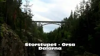 Storstupet o Helvetesfallet Dalarna, Sweden