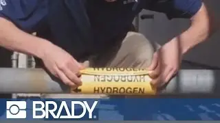 How to attach Brady's B915 snap-on pipe markers