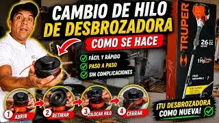 COMO PONER HILO A UNA DESBROZADORA #Mecanicoencasa