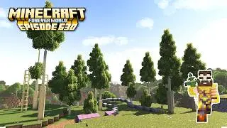 Minecraft Survival | Ambient Building - Starting a Custom Forest (No Commentary, Lofi) | Ep.630