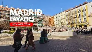 🔥The Most Dangerous Yet Trendiest Neighbourhood in Madrid City Centre | Lavapi&eacute;s 4K Walking Tour🚶&zwj;♂️