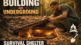 I Built a Secret Underground Modern Shelter in the Forest | Silent Survival ASMR&rdquo;