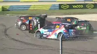 rallycross de dreux manche 4 D/4 chaud apr&egrave;t le depart