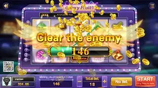 FRUIT SLOTS | AMAZING SLOT GAME  | CLEAR THE ENEMY | GAMEROOM ONLINE