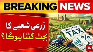Pakistan Agriculture Budget 2025&ndash;26: Federal & Provincial Allocations Explained | Breaking News