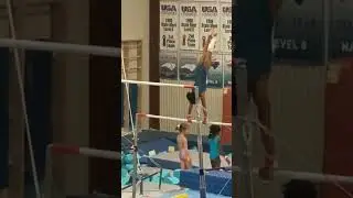 New skill alert cast to handstand 7 years 5 months old #gymnast #gym