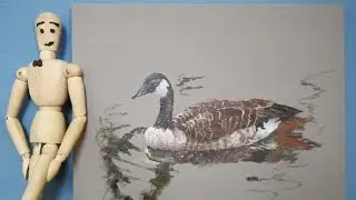 Let's paint a goose. Simple, step-by-step oil painting. Ep. 2