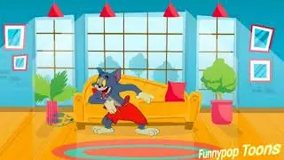 funny bright colors  clean outlines Tom and Jerry style HD render  expressive faces slapstick comedy