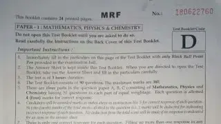 Jee main 2018 orignal solved question paper with answer key by technical buddy suru