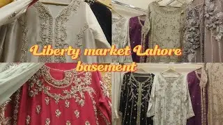 Liberty market Lahore fancy dresses/duppta Gali/basement/best Ari work cut  work dress design 