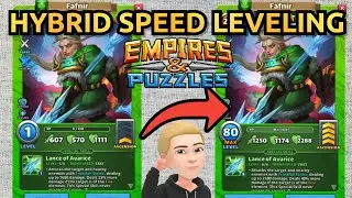 My Hybrid Speed Leveling Process In Action! Fafnir Goes From 1.1 To 4.80 LIVE! Empires And Puzzles