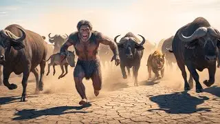 Primal Rescues: An Ancient Ape's Fight to Save a Lost Warthog Piglet.