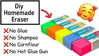 DIY HOMEMADE ERASER WITHOUT GLUE AND CORNFLOUR|How to Make Eraser At Home|Creative Gargi