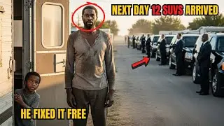 Struggling Black Dad Fixes an Engine for a Stranded Woman &mdash; The Next Day, 12 SUVs Arrive