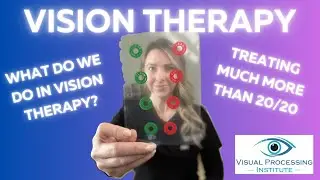 What do we do in vision therapy?