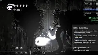 Hollow Knight: All Stag Stations in 33m 50s (Lantern route)
