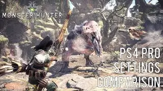 Monster Hunter World - PS4 Pro Enhanced Graphics Comparison