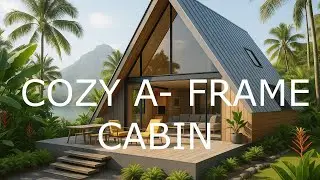 Dreaming Of A Cozy A- Frame Cabin Home?/ Minimalist Cozy House/ Dream House Tour