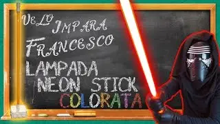 Costruire LAMPADA a forma di SPADA LASER di STAR WARS ⚔ con 30€ DIY [SUB-ENG]