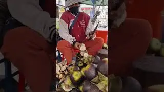 Toddy Palm Cutting skills - Farm fresh ninja fruit cutting