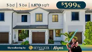 🚀 Move-In Ready New Construction Townhome | 3BR, Low HOA | Homestead FL Tour 🏠