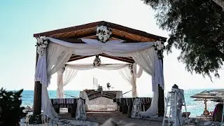 Small elopement wedding ceremony at Ammos Kampouri beach  Ayia napa, Cyprus